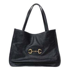 Gucci Horsebit 1955 Tote Bag Leather Black